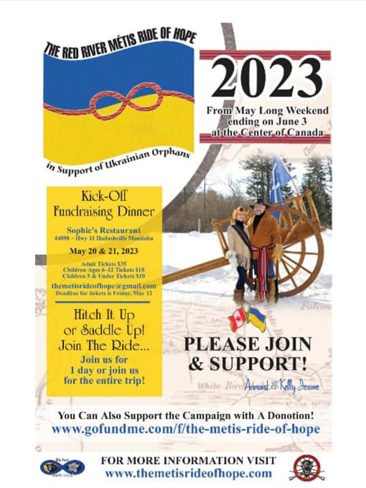 The Red River Métis "Ride for Hope" helps orphaned children in Ukraine